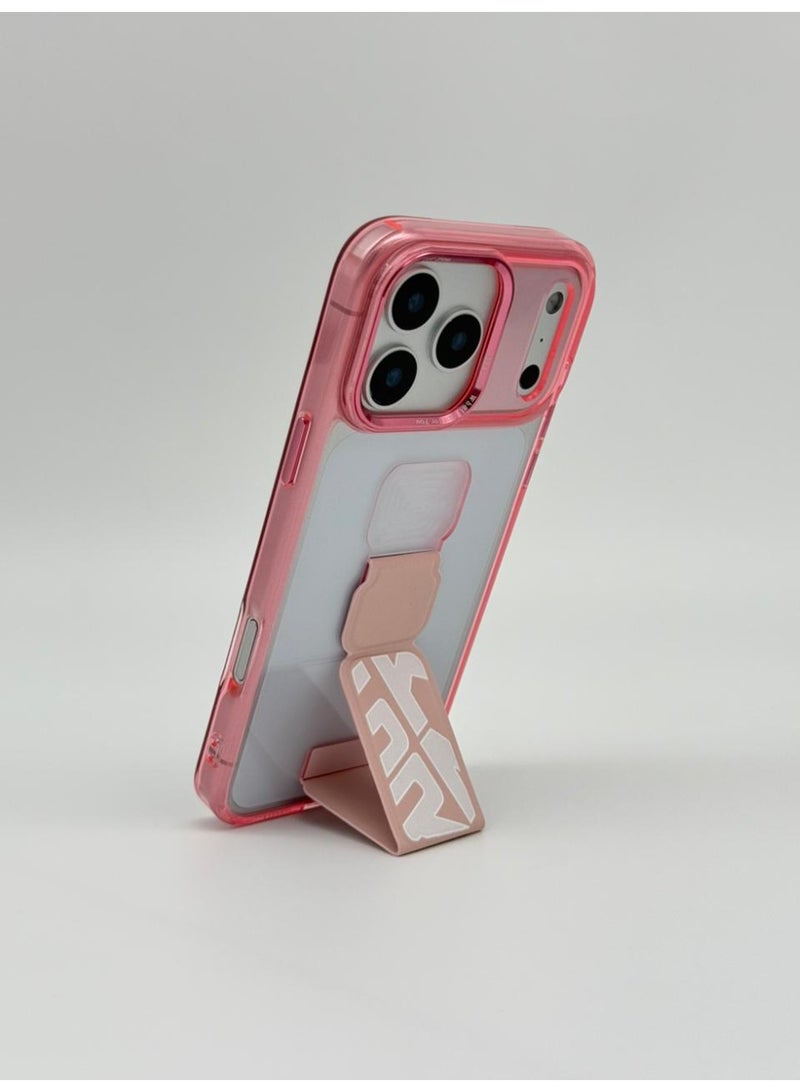 general Mocome Premium Kickstand Case for iPhone 17 Pro – Slim Shockproof Protective Cover with Integrated Pull-Down Stand & Magnetic Compatibility - Image 3